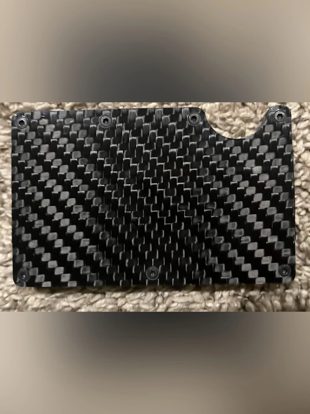 Slim Carbon Fiber Card Holder Wallet - Black